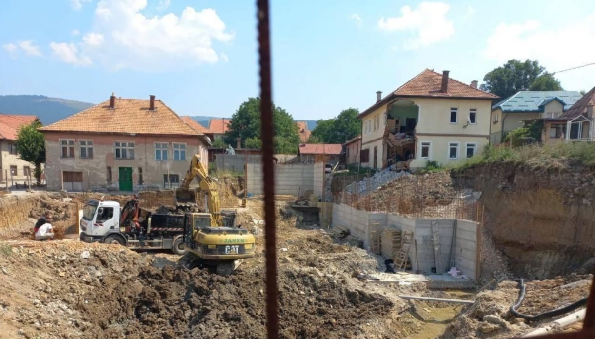 MJESTO TRAGEDIJE: Gradilište u Pljevljima (Foto: UGC )