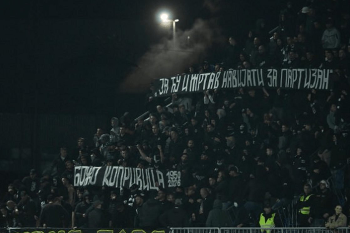 Navijači Partizana odali počast Božu Koprivici (Foto: Iks (X))