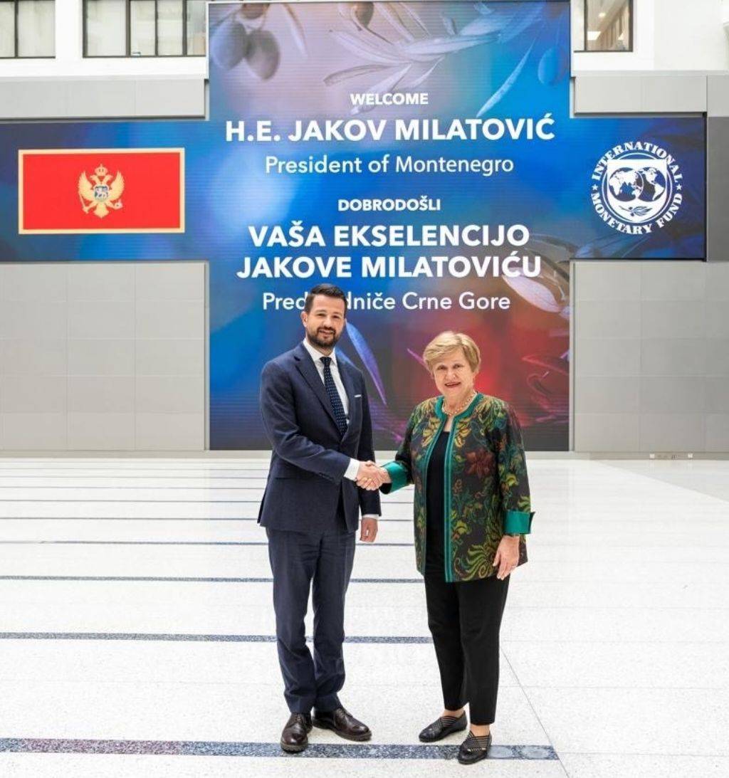 Milatović i Kristalina Georgieva (Foto: Kabinet predsjednika Crne Gore)