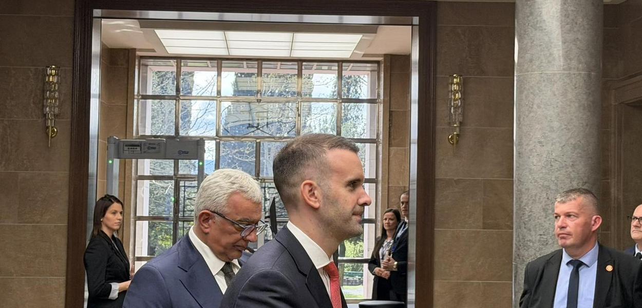 Milojko Spajić i Andrija Mandić (Foto: Portal ETV/Miraš Dušević)