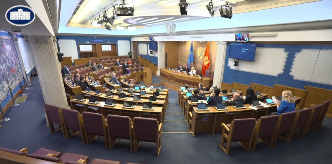 Sa sjednice Skupštine (Foto: Skupština Crne Gore/Jutjub)