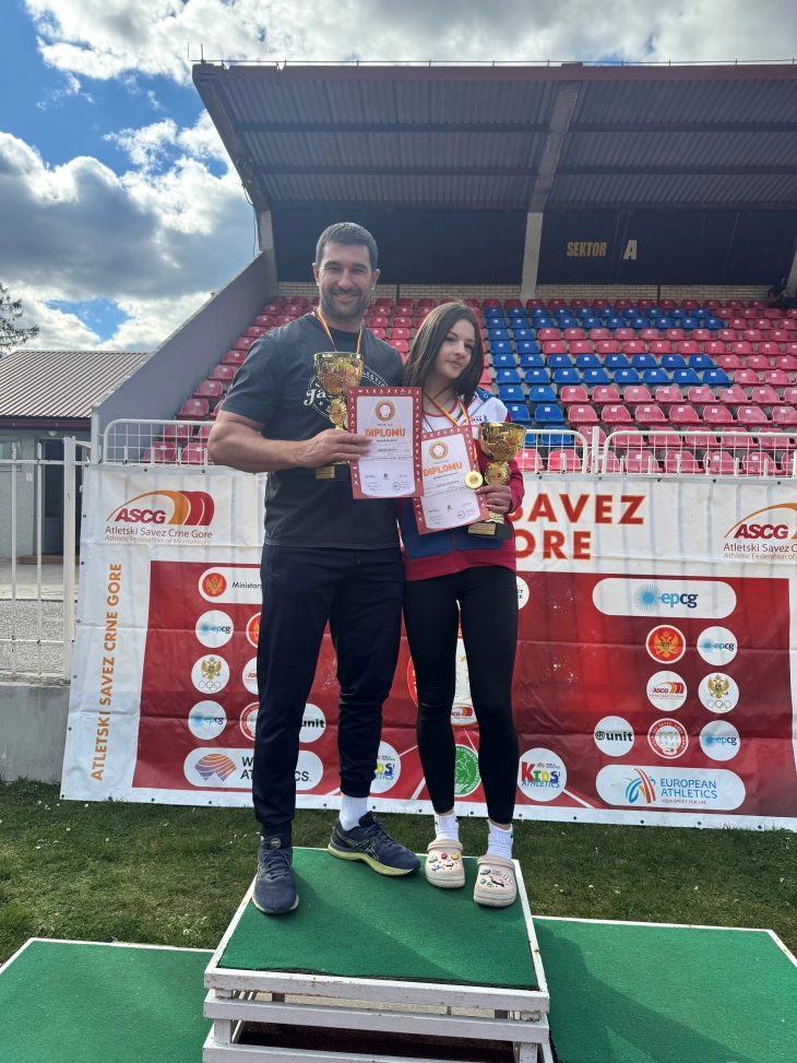 Ivan Kukuličić i Anđela Đuranović (Foto: ASCG)