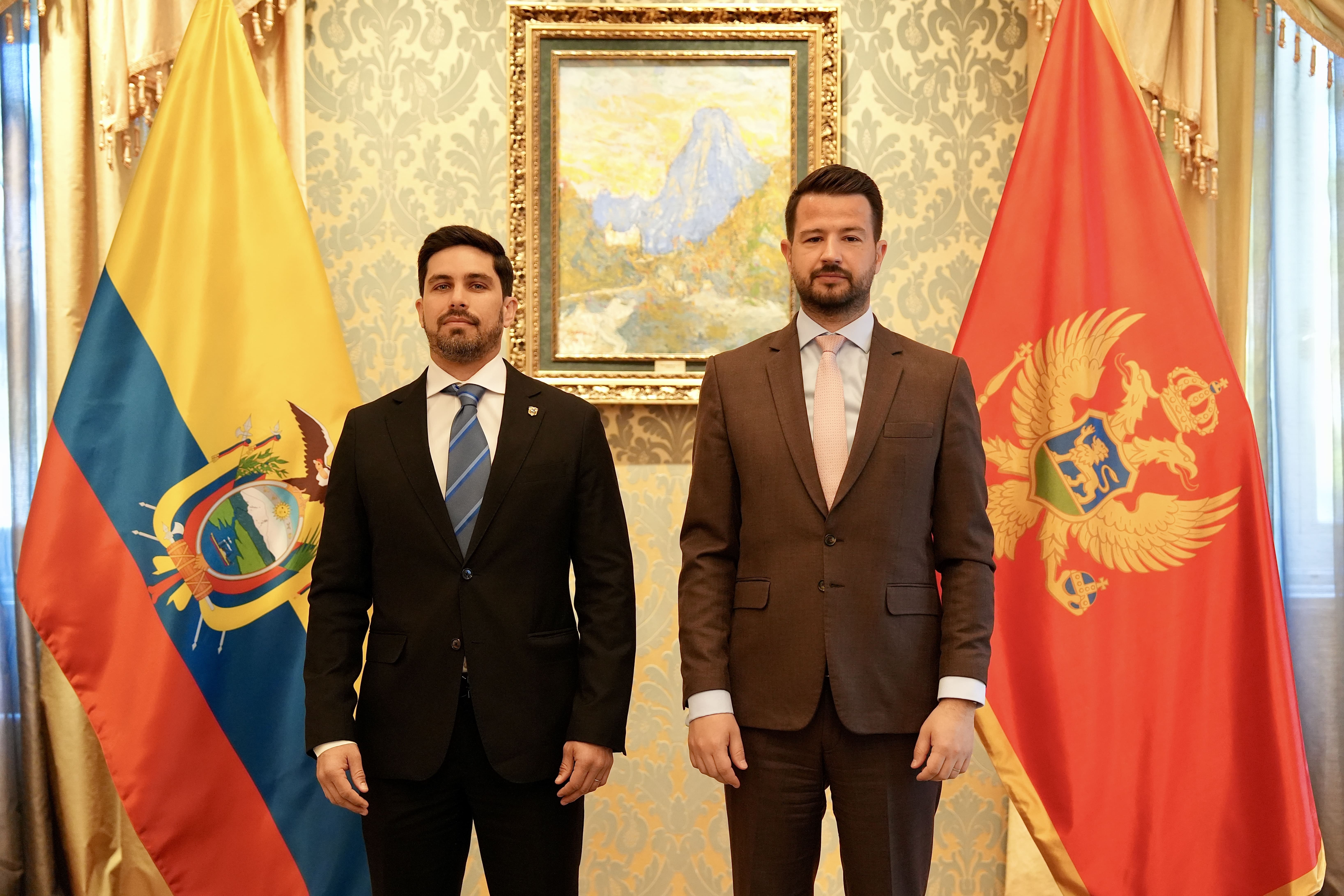 Milatović sa ambasadorom Ekvadora