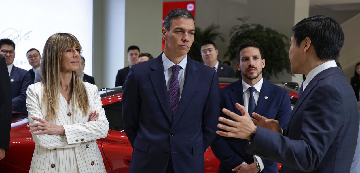 Pedro Sančez u Kini, 13. april 2026. (Foto: Andres Martinez Casares/Pool Photo via AP)