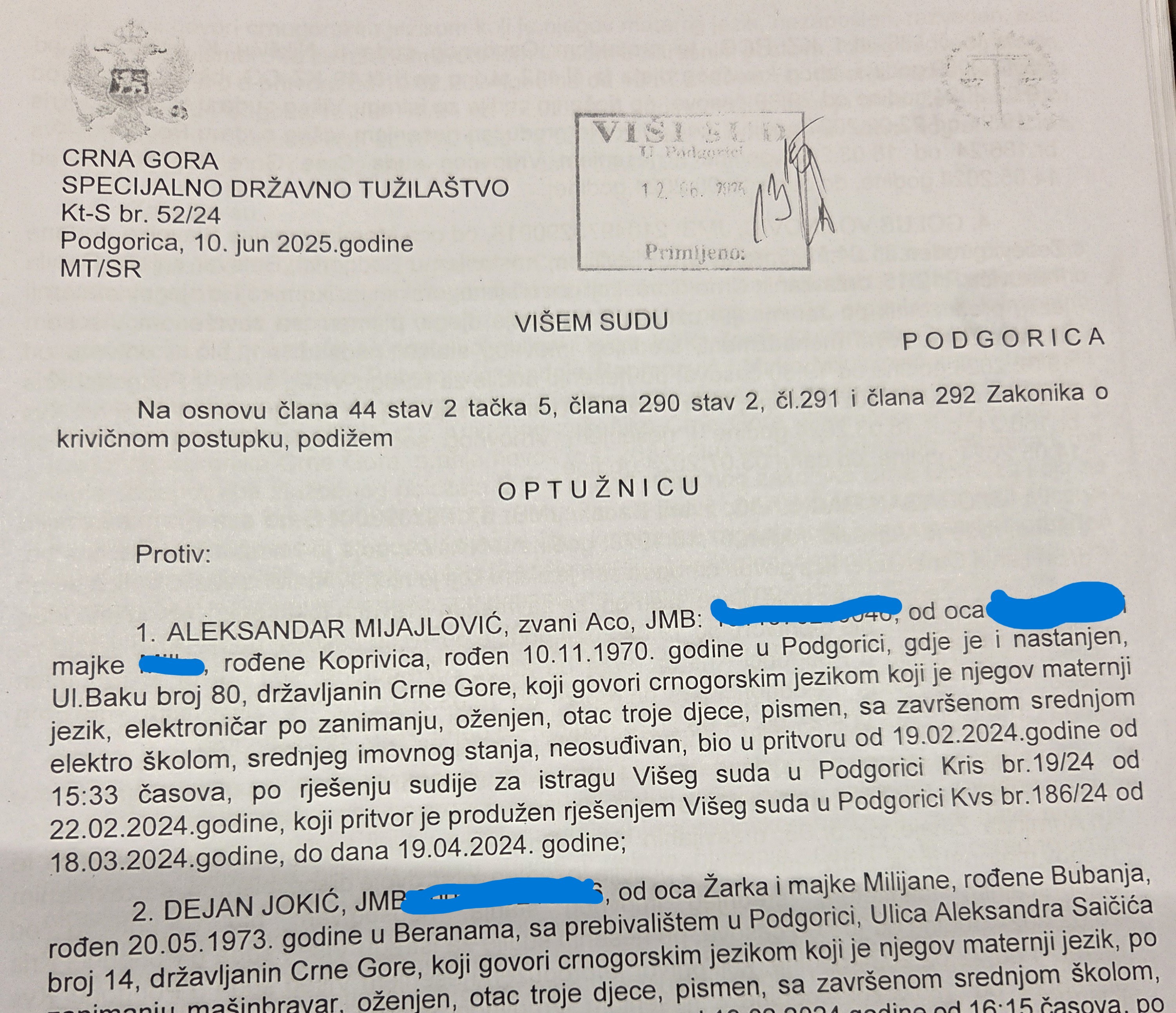 POLITIČKI PAMFLET UMJESTO PRAVNOG AKTA: Naslovnica optužnice od 1. aprila