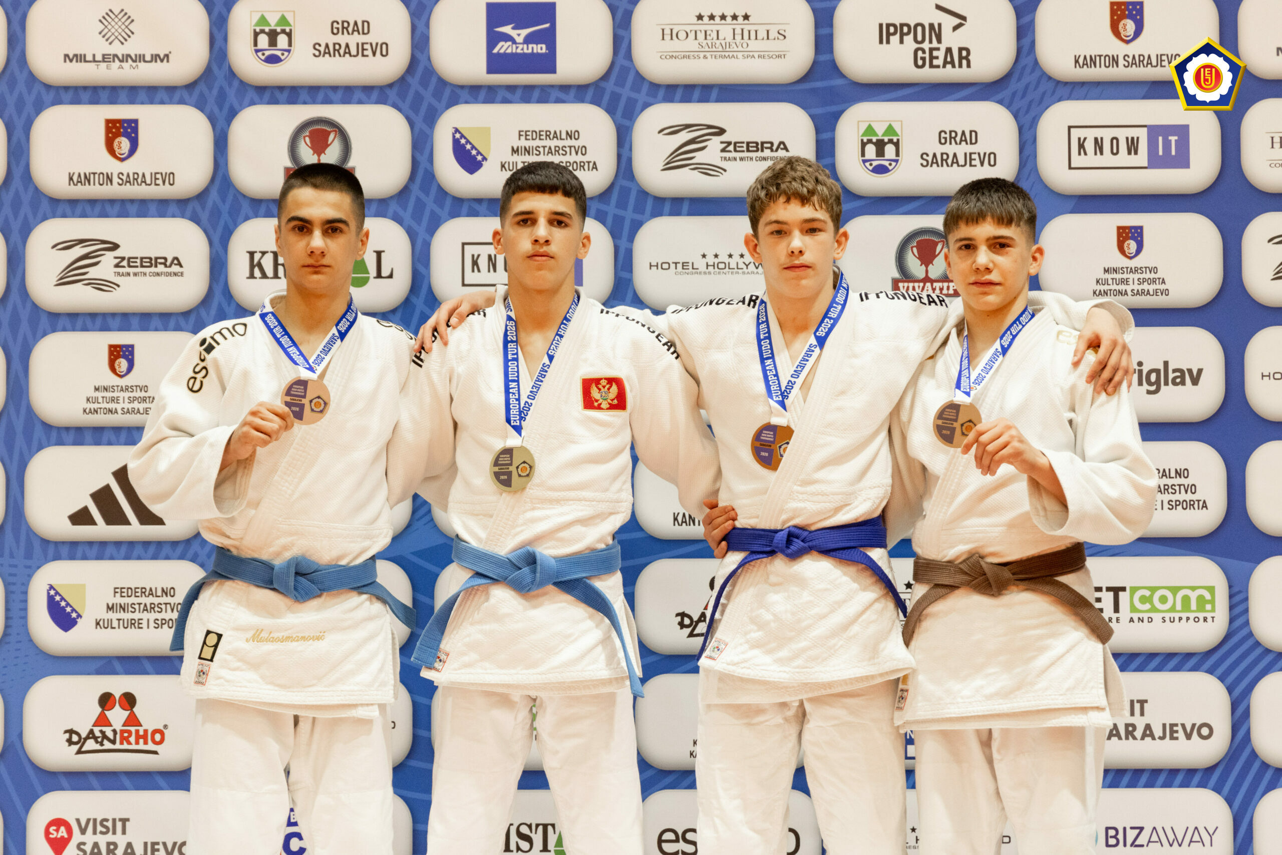 Učesnice i učesnici Evropskog kupa za starije pionire i mlađe kadete