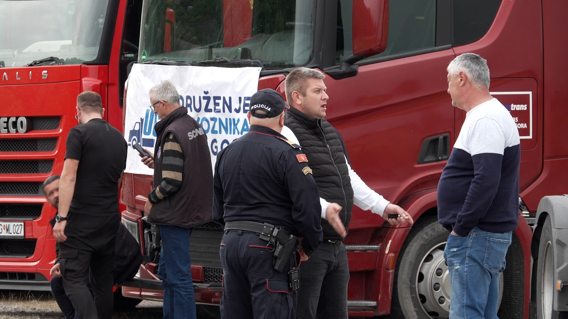 Blokada granica/Protest prevoznika