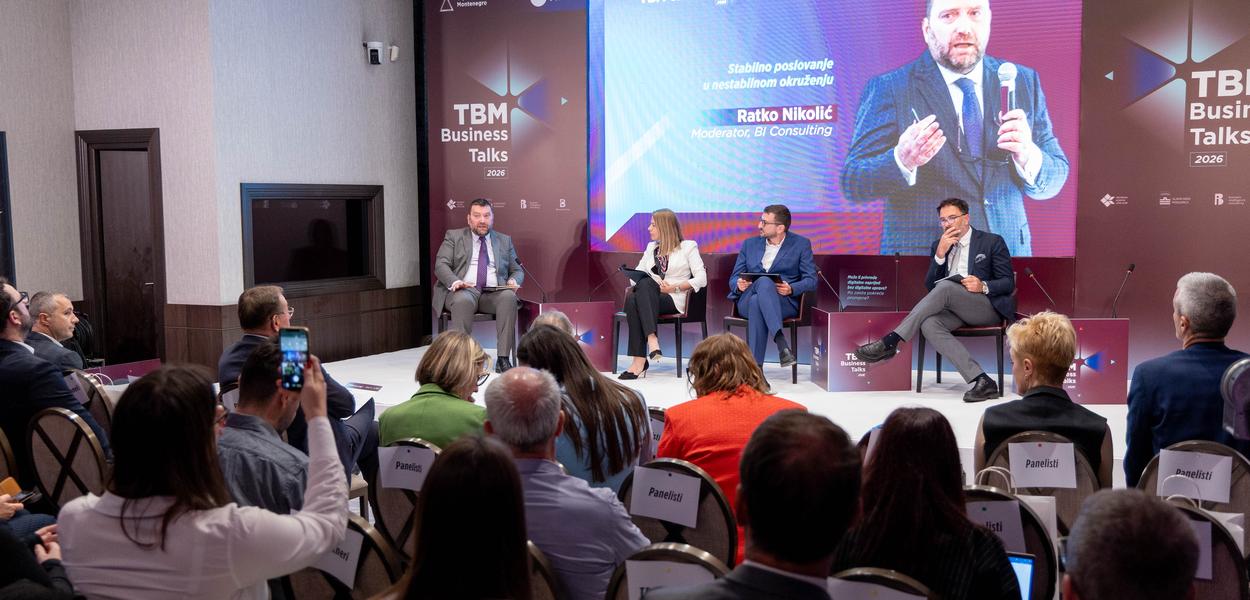 Sa panela „Stabilno poslovanje u nestabilnom okruženju“ (Foto: Top Business Montenegro)