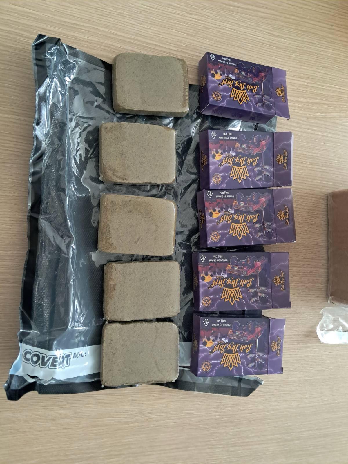 Zaplijenjeni hašiš (Foto: Uprava carina)