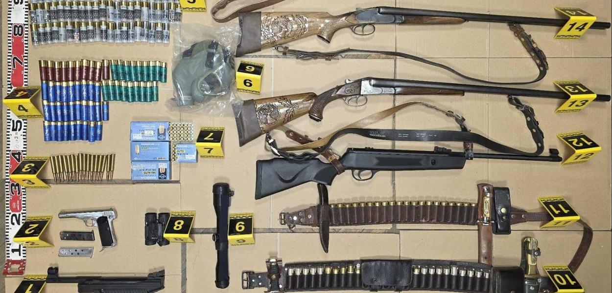 Pronađeno oružje i municija (Foto: Uprava policije)