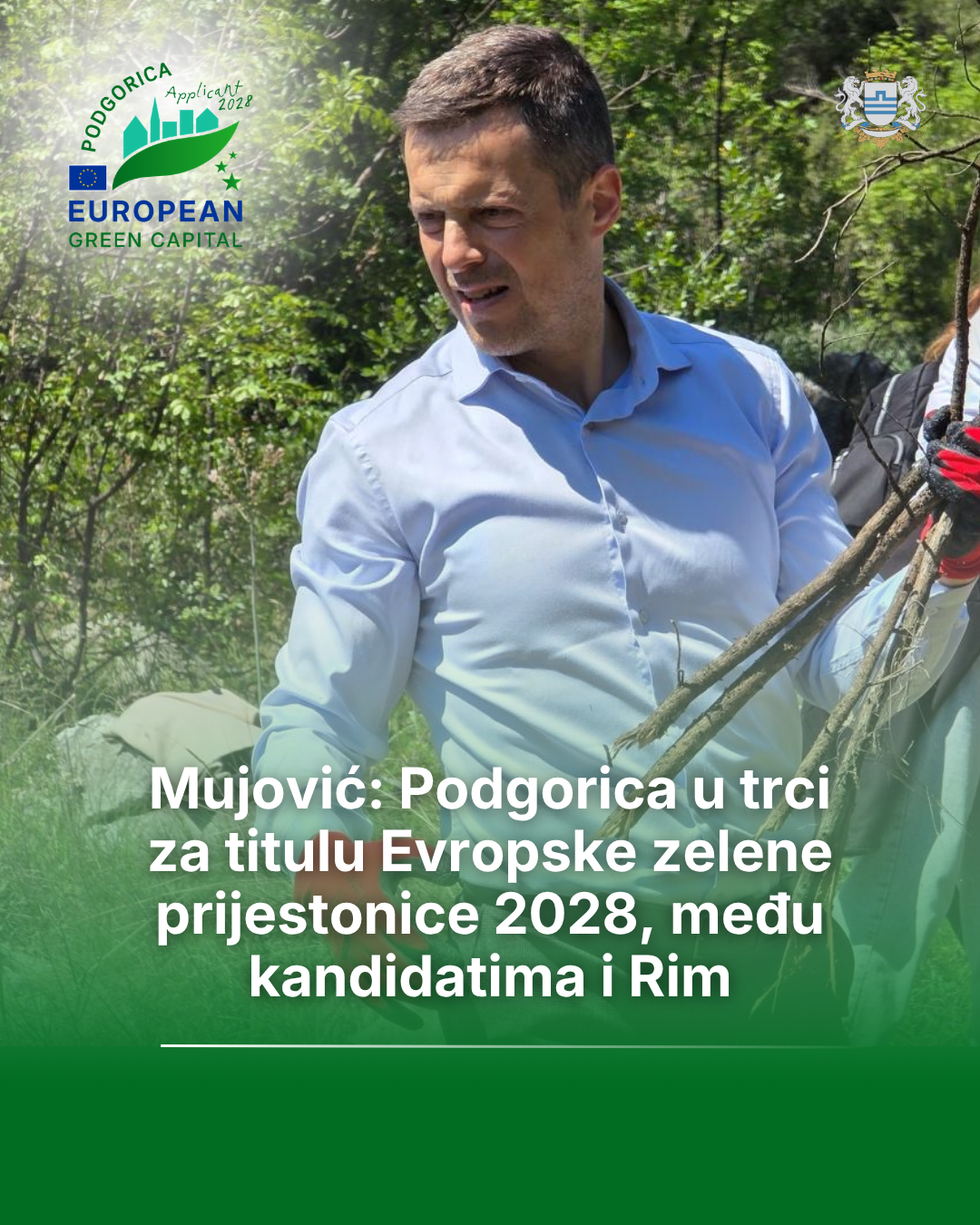 Gradonačelnik Saša Mujović (Foto: Glavni grad Podgorica)