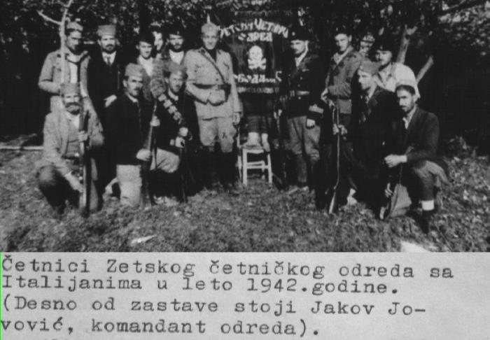 Italijanski vojnici sa četnicima