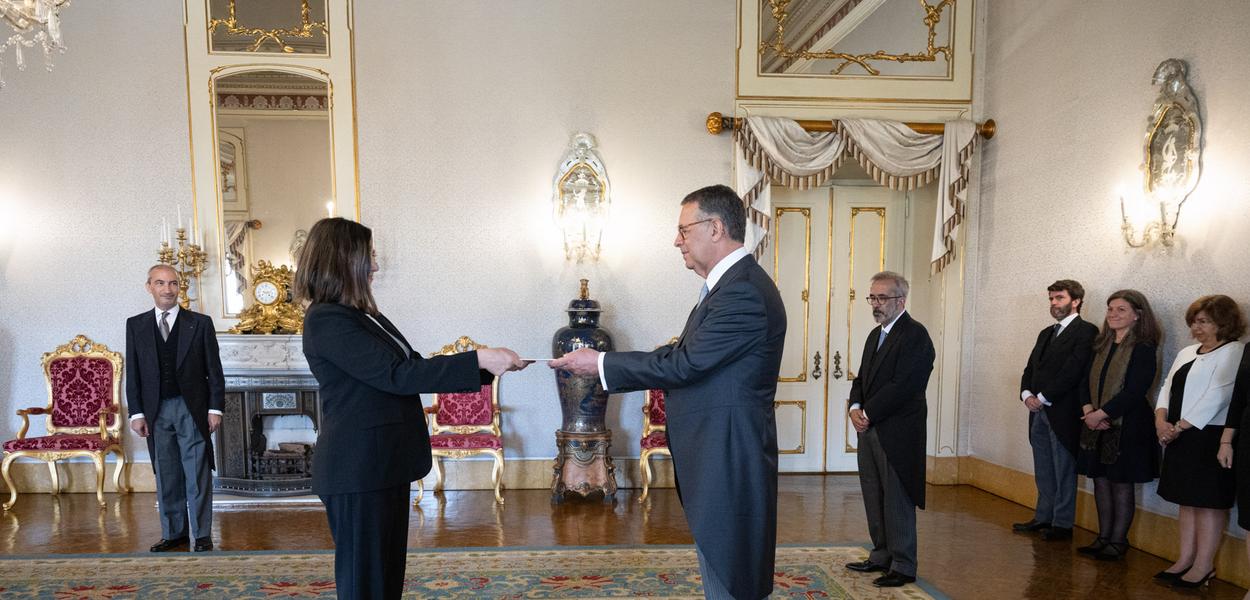 Dubravka Lalović predala akreditivna pisma predsjedniku Republike Portugal  (Foto: Miguel Figueiredo Lopes)