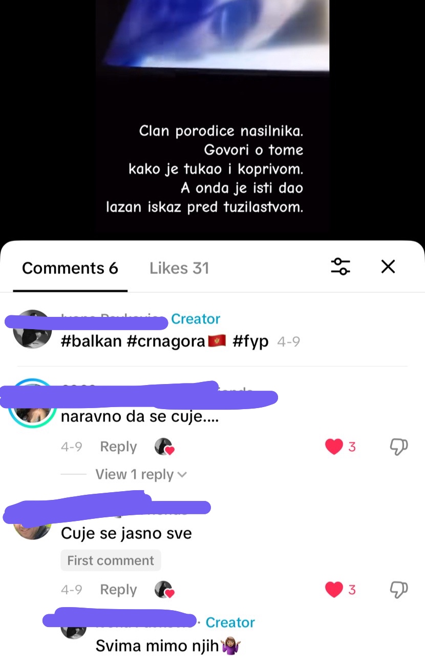 Komentari na društvenim mrežama 