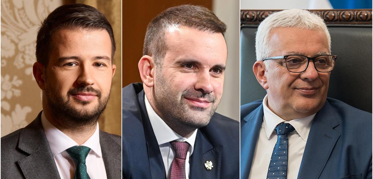 Milatović, Spajić i Mandić (Foto: Kabinet predsjednika Crne Gore/Vlada Crne Gore/Skupština Crne Gore)