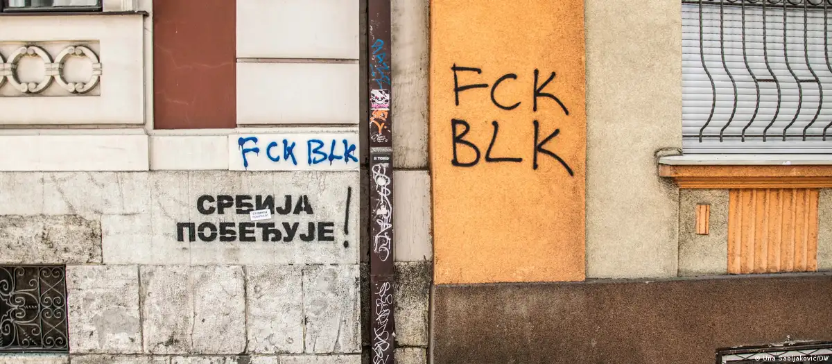 Grafiti koji targetiraju studente u Beogradu (Foto: Una Sabljaković/DW)