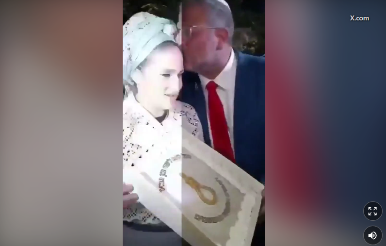 Itamar Ben-Gvir i njegova suprugra sa tortom sa vješalima (Foto: X/Klix.ba (skrinšot))
