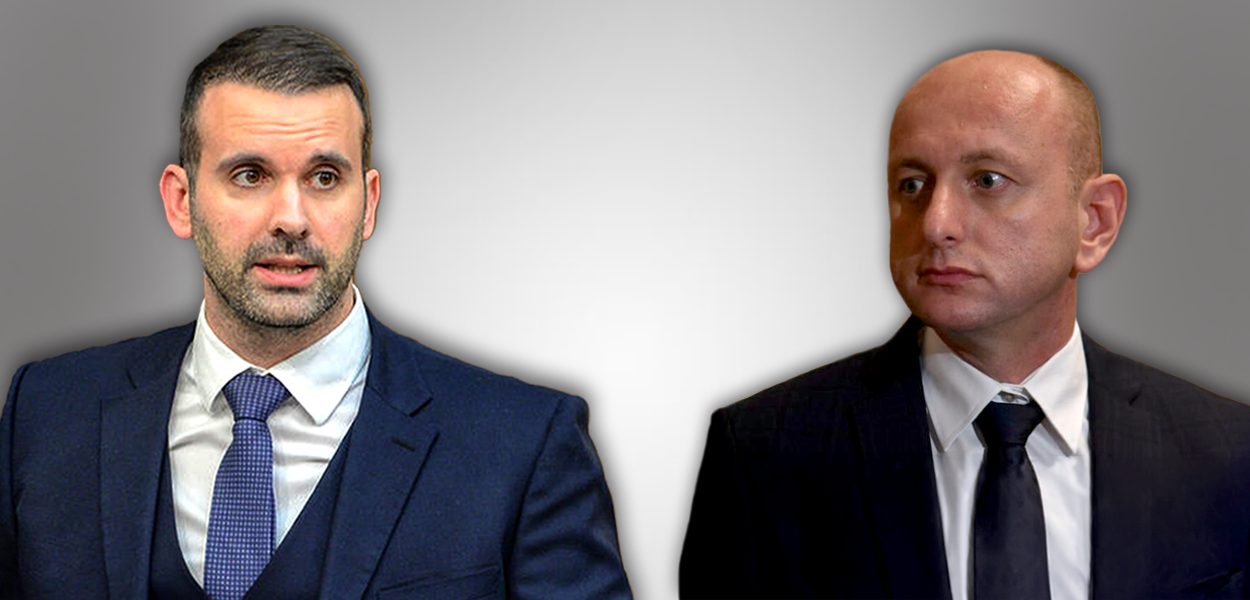 POLITIČKA I(LI) SEKSUALNA ORIJENTACIJA: Milojko Spajić i Milan Knežević (Foto: Ilustracija: Teuta METĐONAJ)