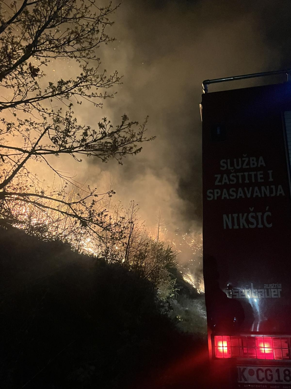požar u Nikšiću