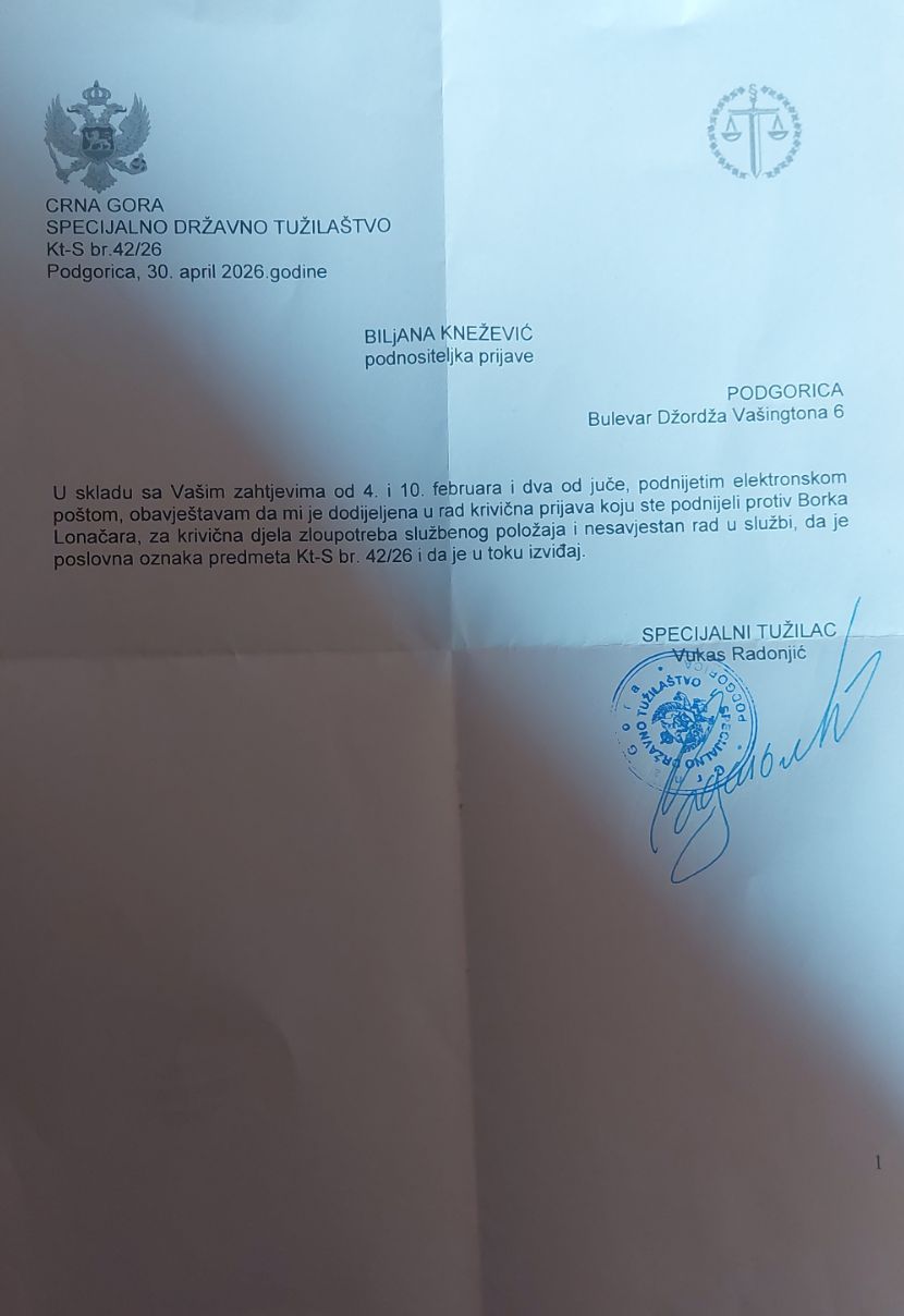 Boro Lončar prijava