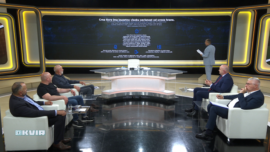 Iz večerašnje emisije "Okvir" (Foto: TVCG)