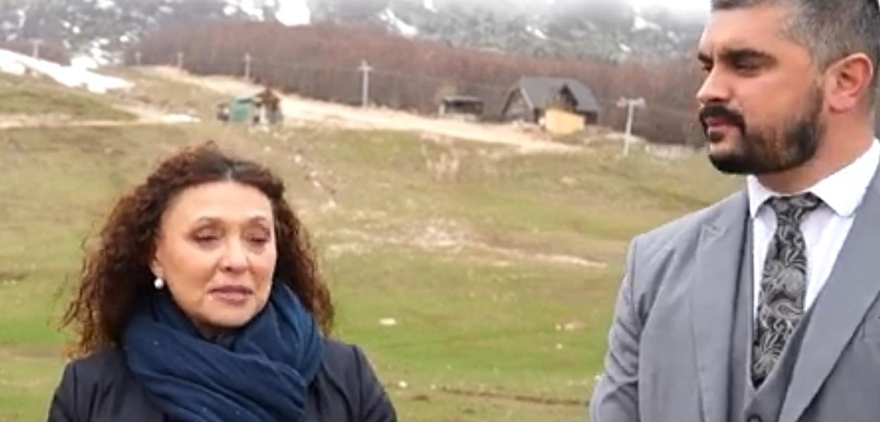 Ministarka Simonida Kordić i predsjednik Opštine Žabljak Radoš Žugić (Foto: Opština Žabljak)