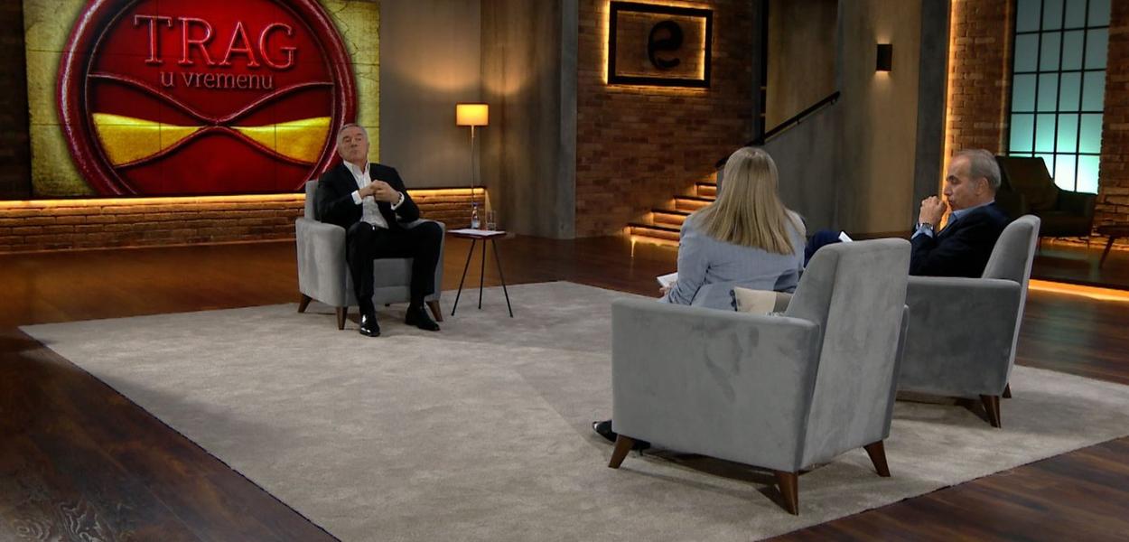 Đukanović u emisiji "Trag u vremenu" (Foto: TV E)