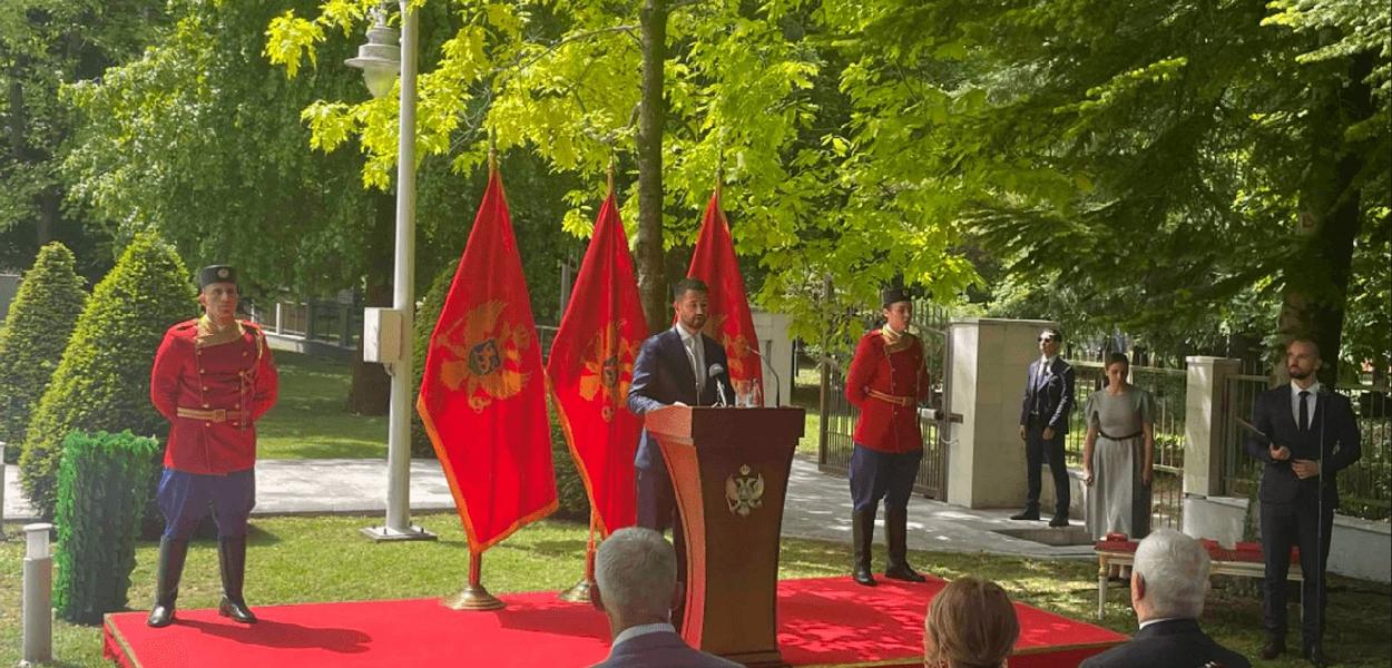 Jakov Milatović na Cetinju (Foto: Antena M)