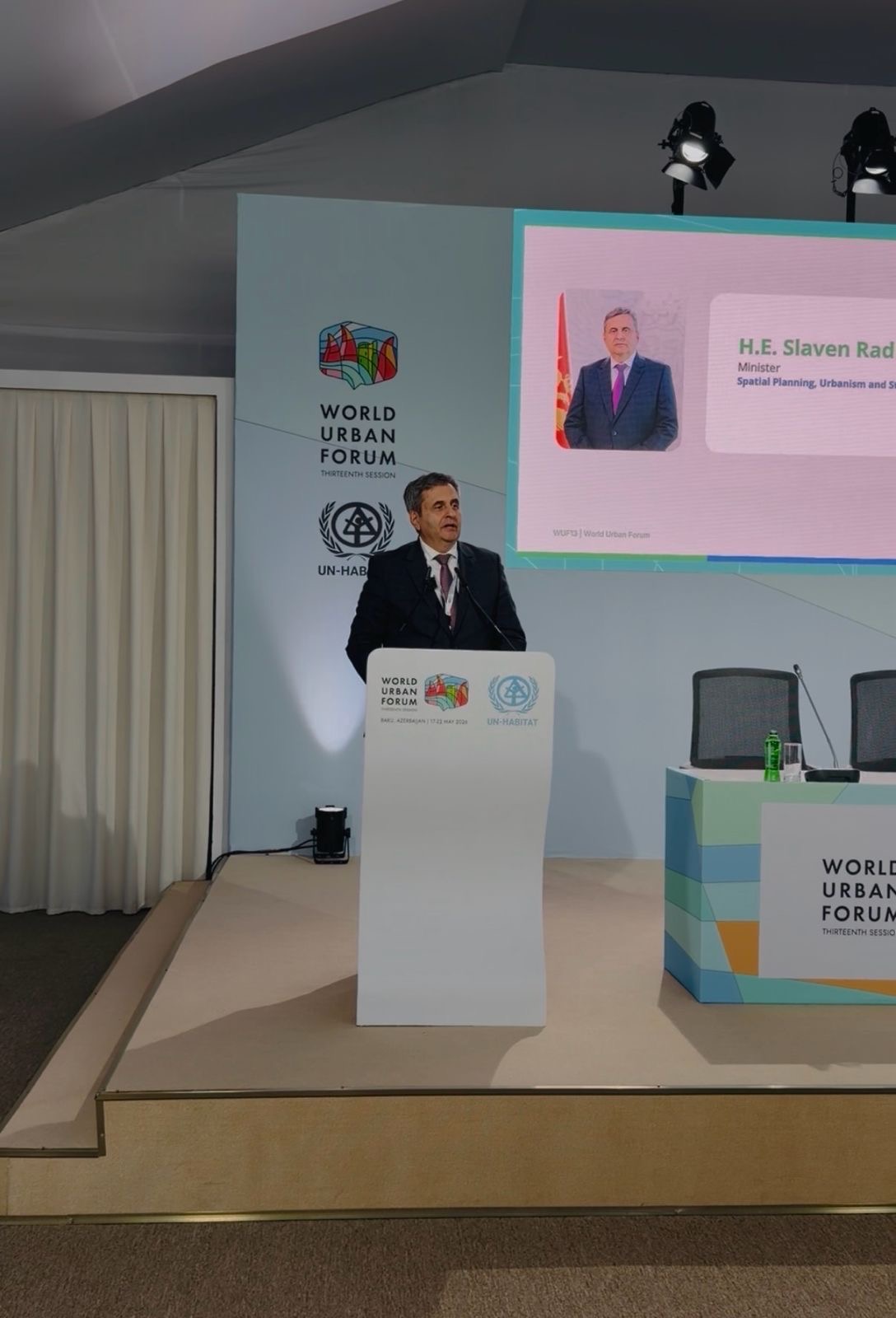 Radunović u Bakuu (Foto: Ministarstvo prostornog planiranja, urbanizma i državne imovine)