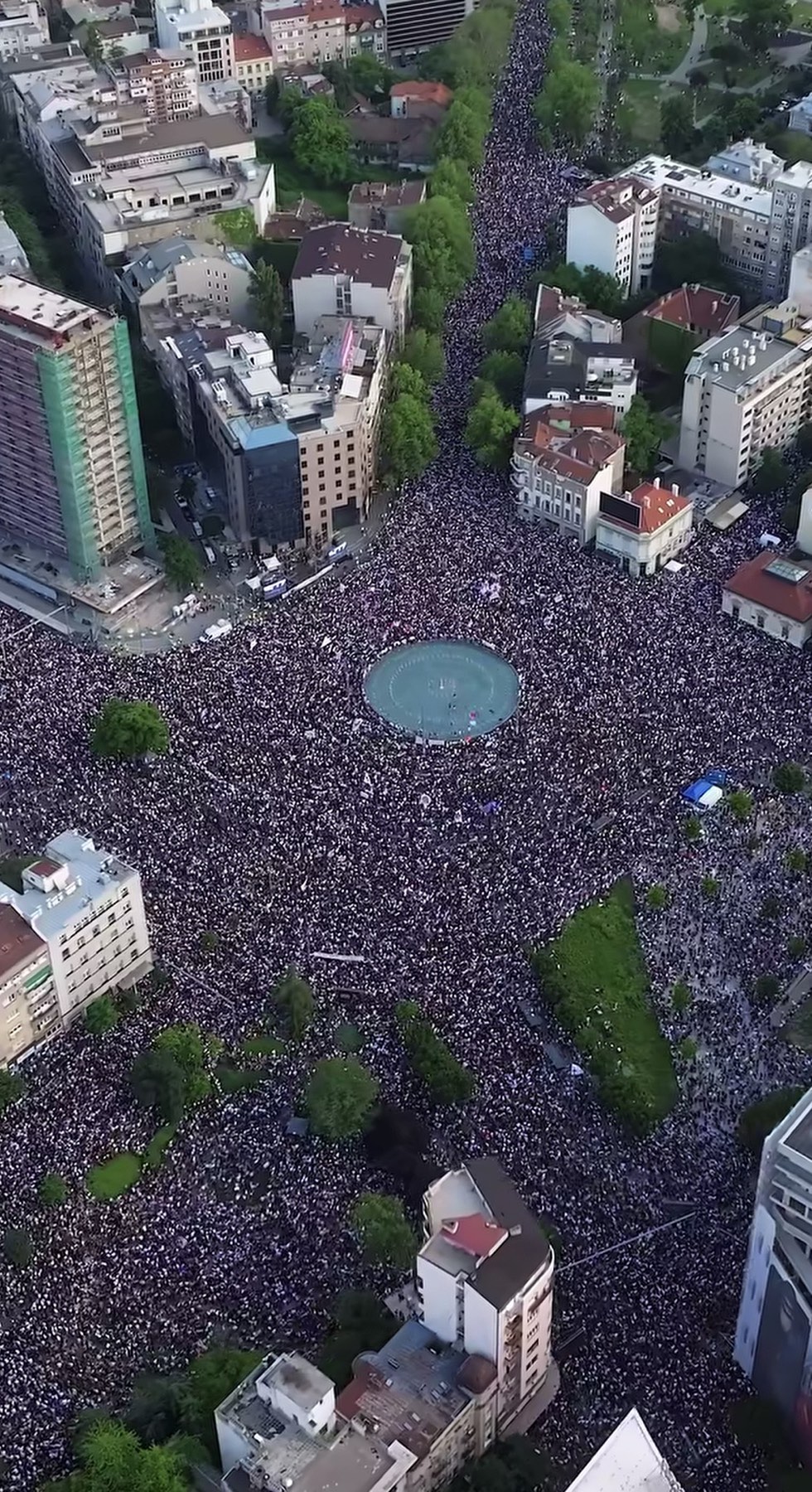 Sa protesta u Beogradu (Foto: Dragan Tosic/Instagram (skrinšot))