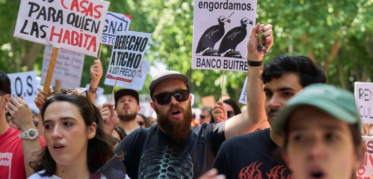 Sa protesta u Madridu (Foto: AP/Manu Fernandez)