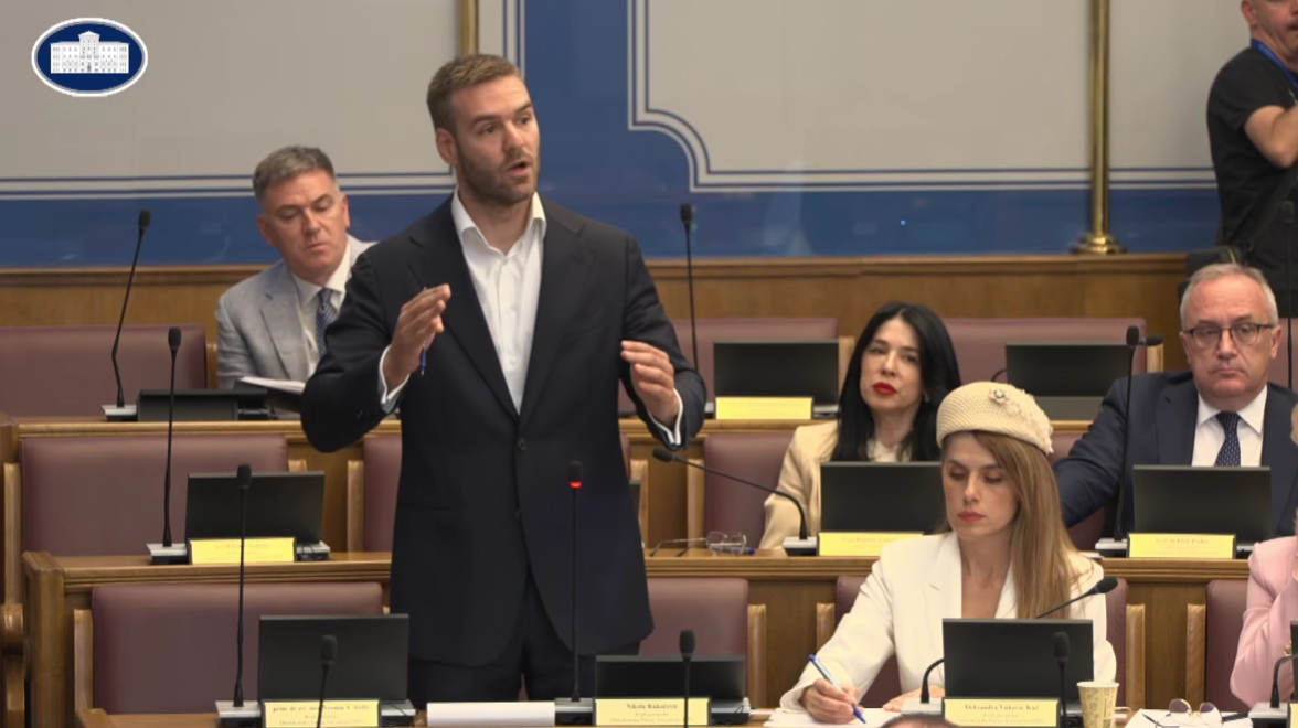 Nikola Rakočević (Foto: Skupština Crne Gore/Youtube)