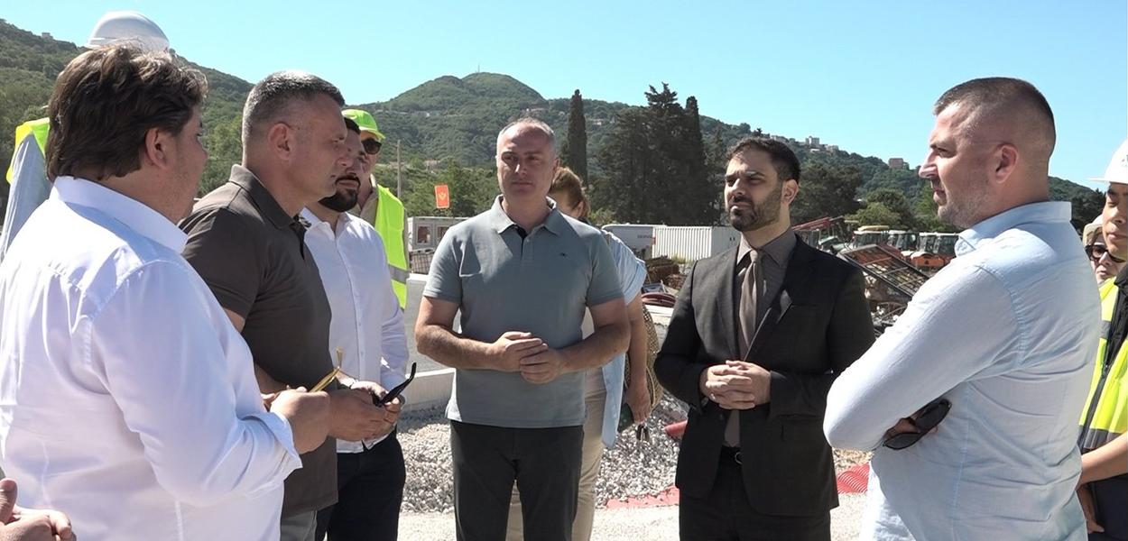 Obilazak radova na Bulevaru Tivat- Jaz (Foto: etv)