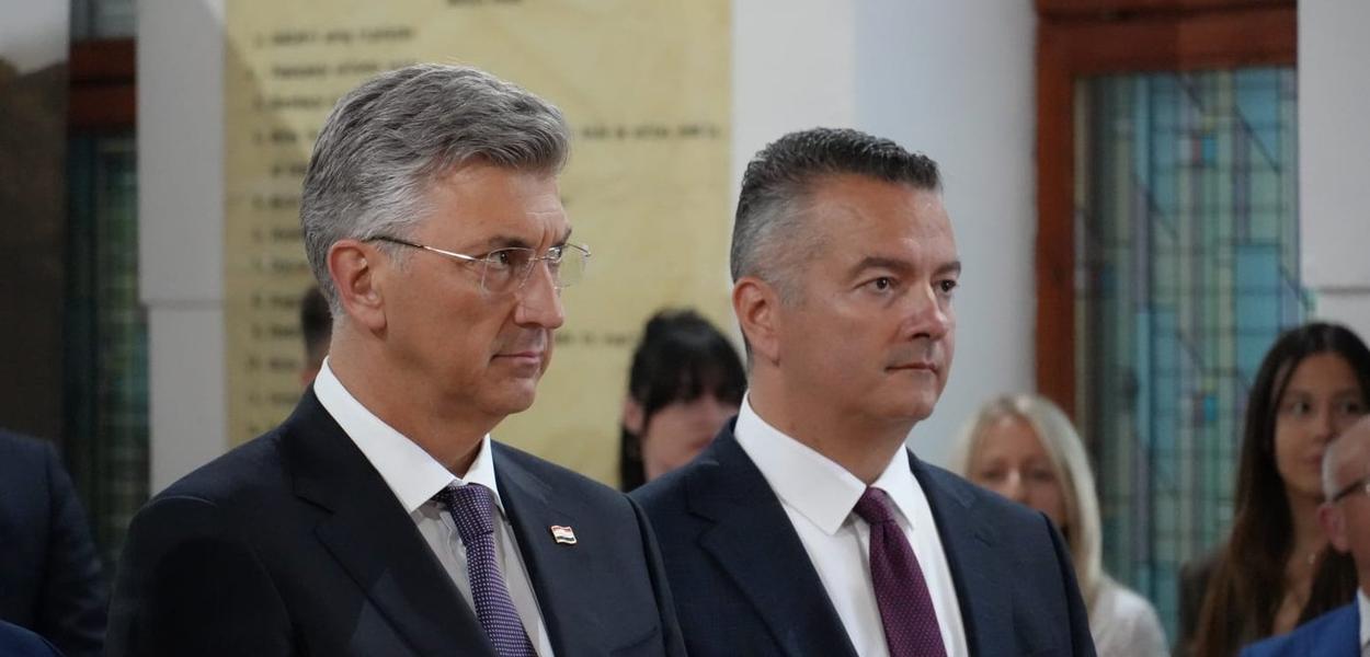 Andrej Plenković i Adrijan Vuksanović (Foto: HGI)