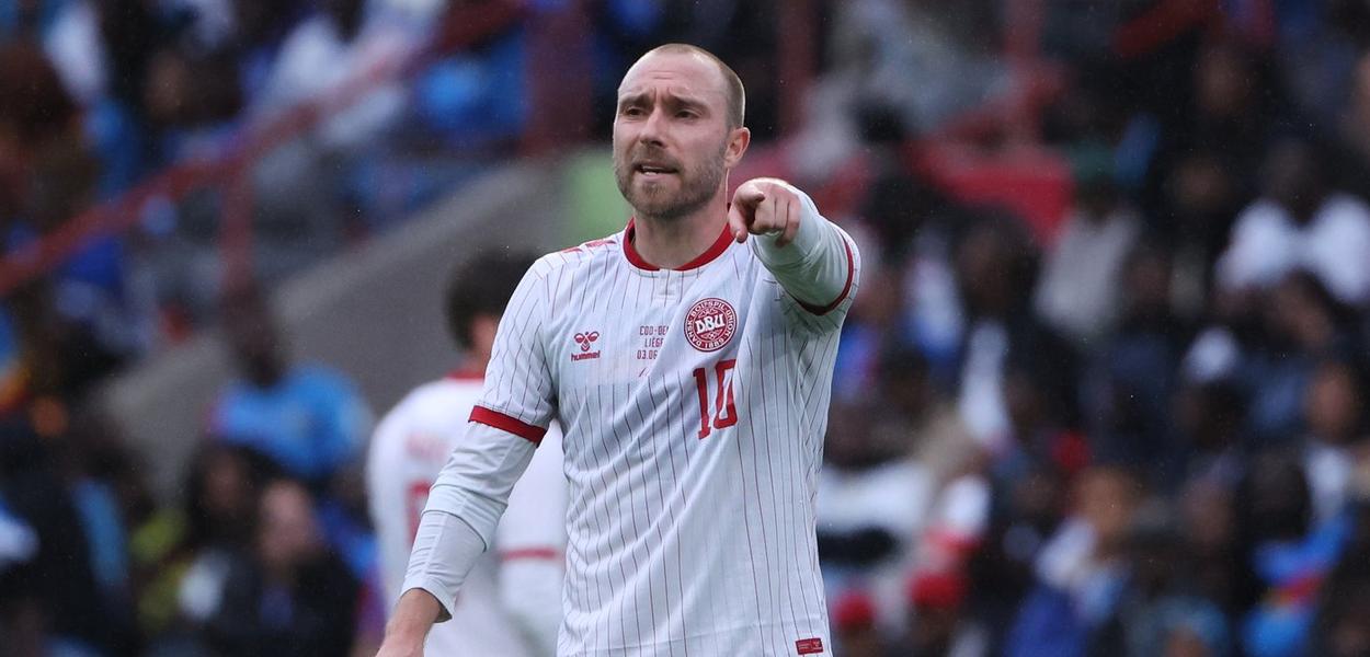 Denmark's Christian Eriksen during the international friendly soccer match between DR Congo and Denmark in Liege, Belgium, Wednesday, June 3, 2026. (Foto: AP Photo/Omar Havana)