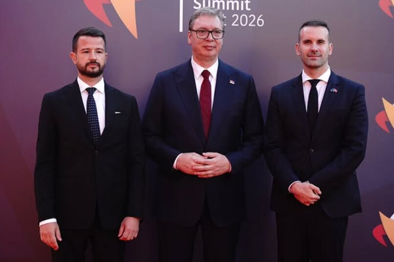Jakov Milatović, Aleksandar Vučić i Milojko Spajić (Foto: UGC )