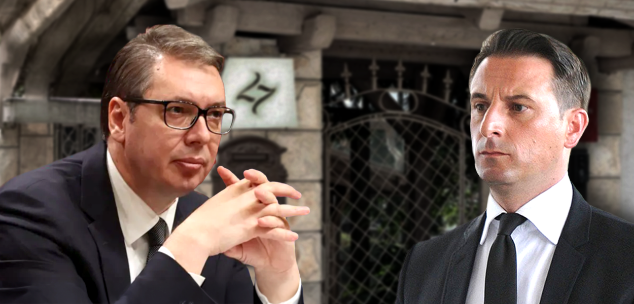 DANGEROUS CONNECTIONS: Aleksandar Vučić and Veselin Milić  (Foto: Illustration: Teuta METĐONAJ)