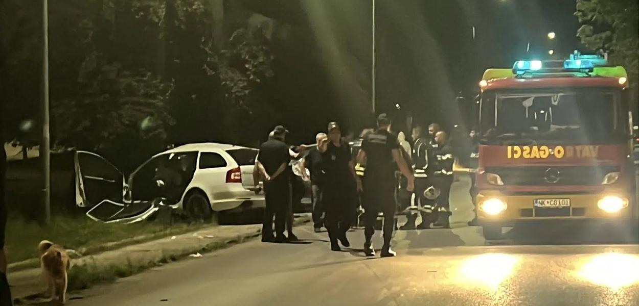 Saobraćajna nezgoda u Nikšiću (Foto: RTNK)