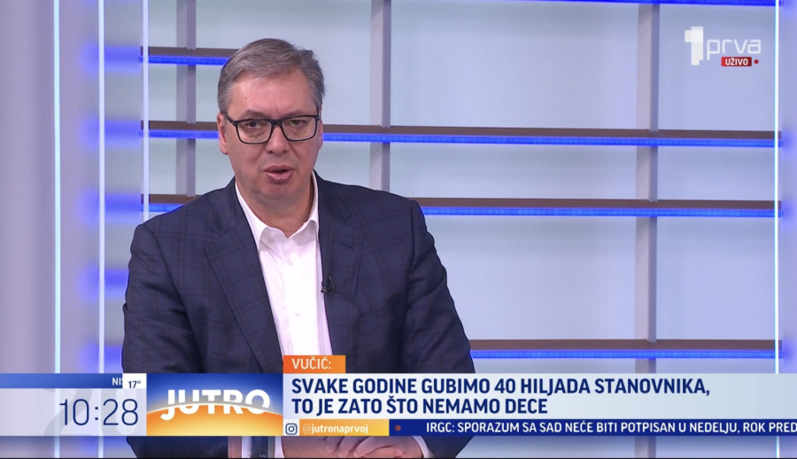 Aleksandar Vučić (Foto: TV Prva - stop kadar)