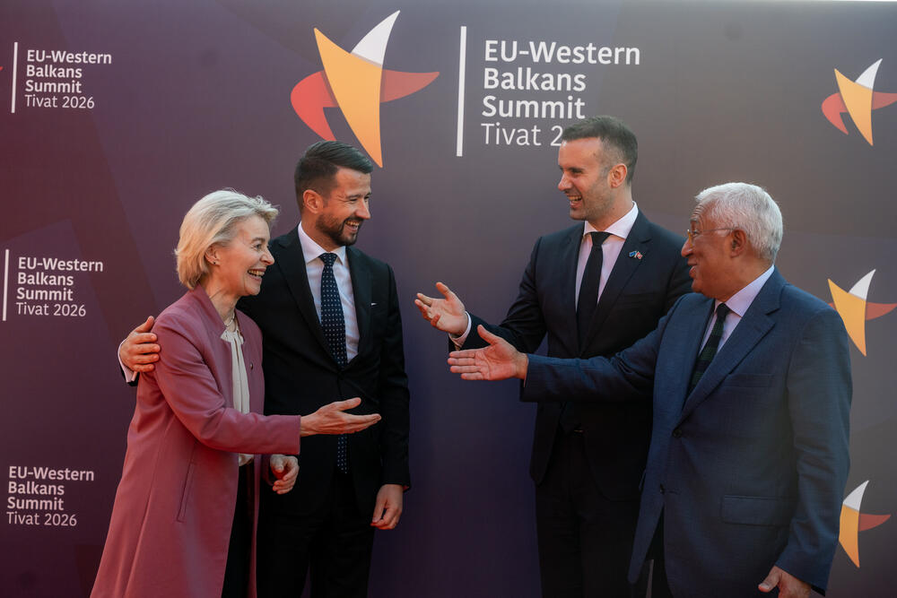 PRIJATELJSKA PRIČA: Fon der Lajen, Milatović, Spajić i Košta u Tivtu na Samitu EU (Foto: UGC )
