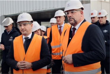 Bečić i Krapović u posjeti Brodogradilištu u Lorijenu, u decembru prošle godine (Foto: Ministarstvo odbrane)