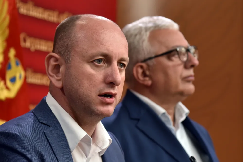 DVA LIKA ISTE IMPERIJALNE POLITIKE: Milan Knežević i Andrija Mandić (Foto: UGC )