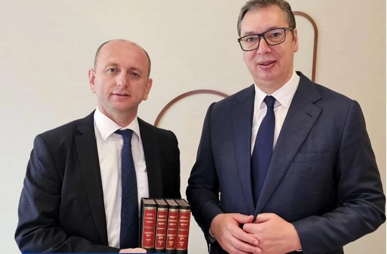 Milan Knežević and Aleksandar Vučić