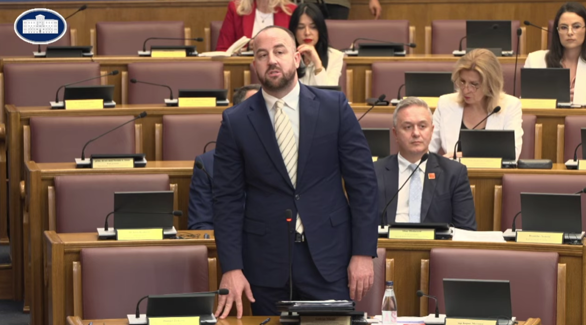 Andrija Nikolić (Foto: Skupština Crne Gore/Youtube)