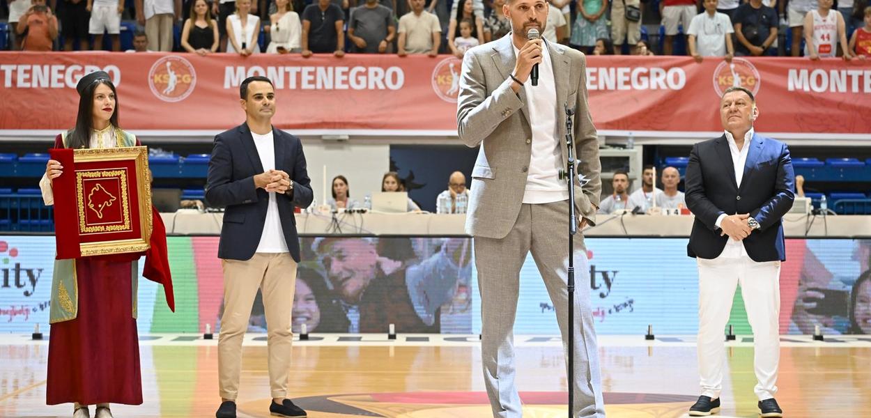 Vučević u Topolici (Foto: Košarkaški savez Crne Gore)