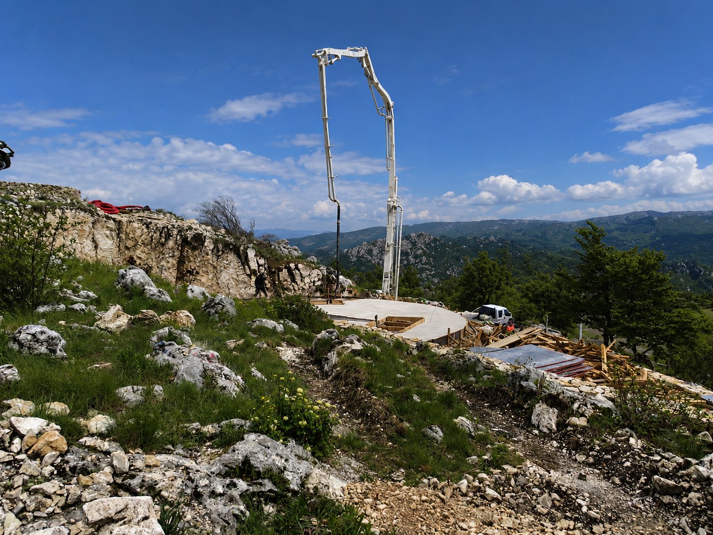 Gradnja na Lovćen 