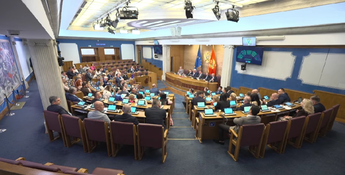 Sa sjednice 7.7.2026. (Foto: Skupština Crne Gore/Jutjub)