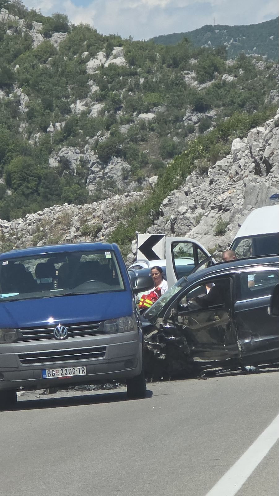 Jedna od nezgoda na crnogorskim putevima (Foto: Patrola CG)