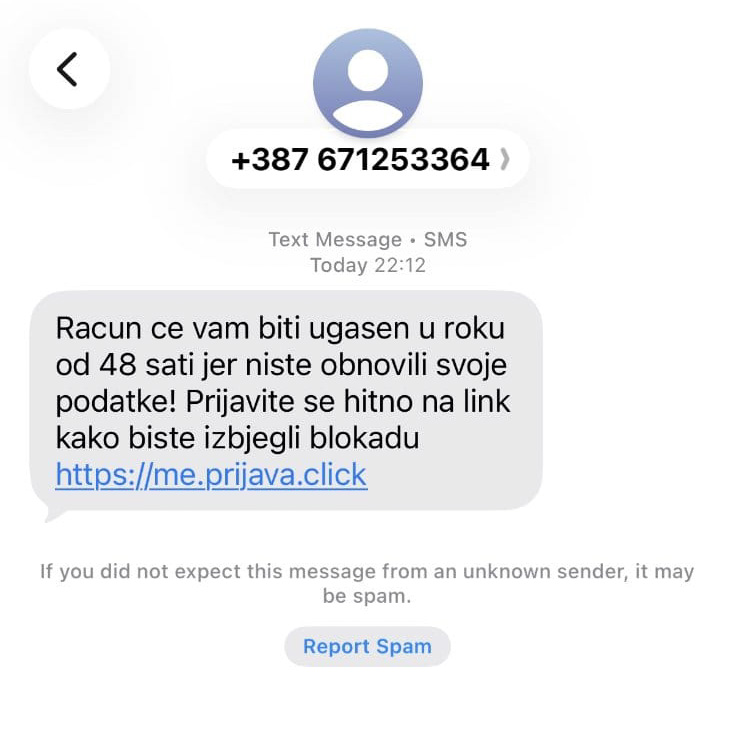 Prevarni SMS