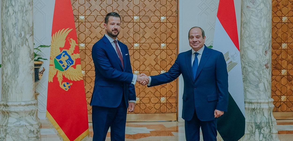 Milatović i El Sisi (Foto: Kabinet predsjednika Crne Gore)